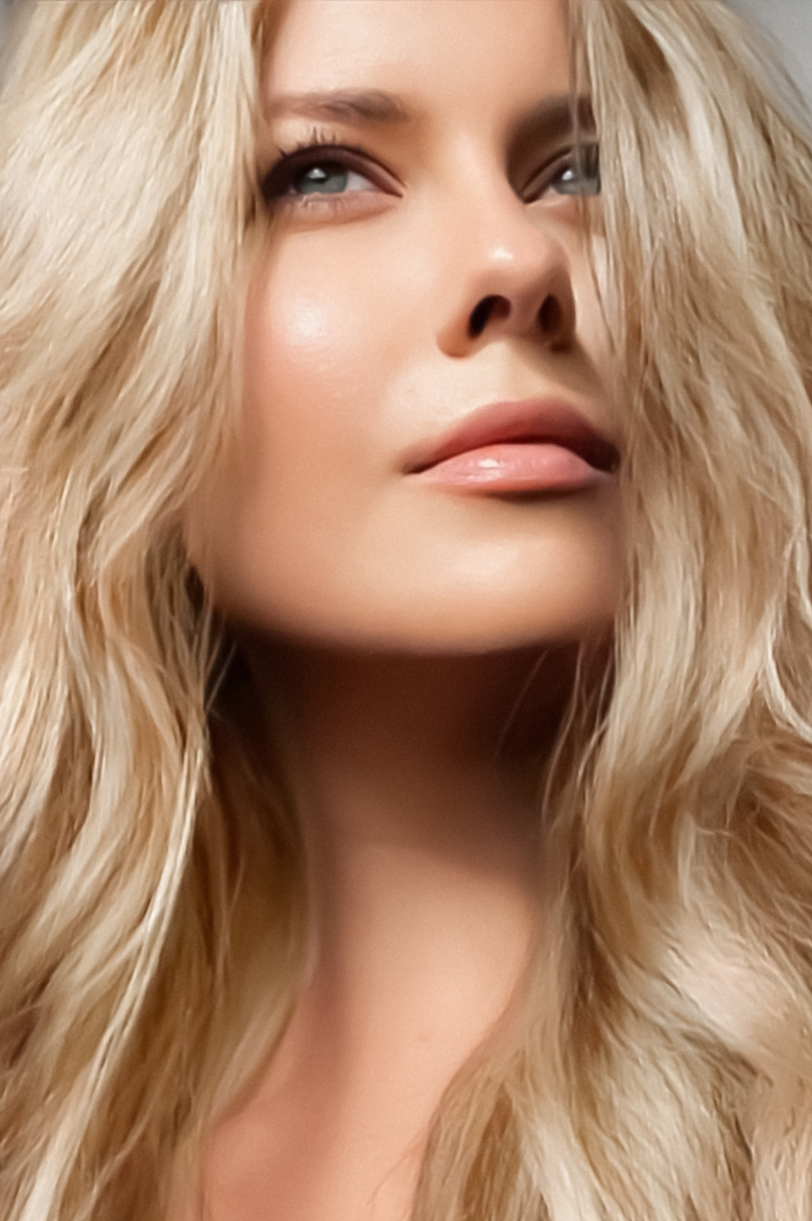 Hair colour, haircare cosmetics and beauty face portrait, beauti